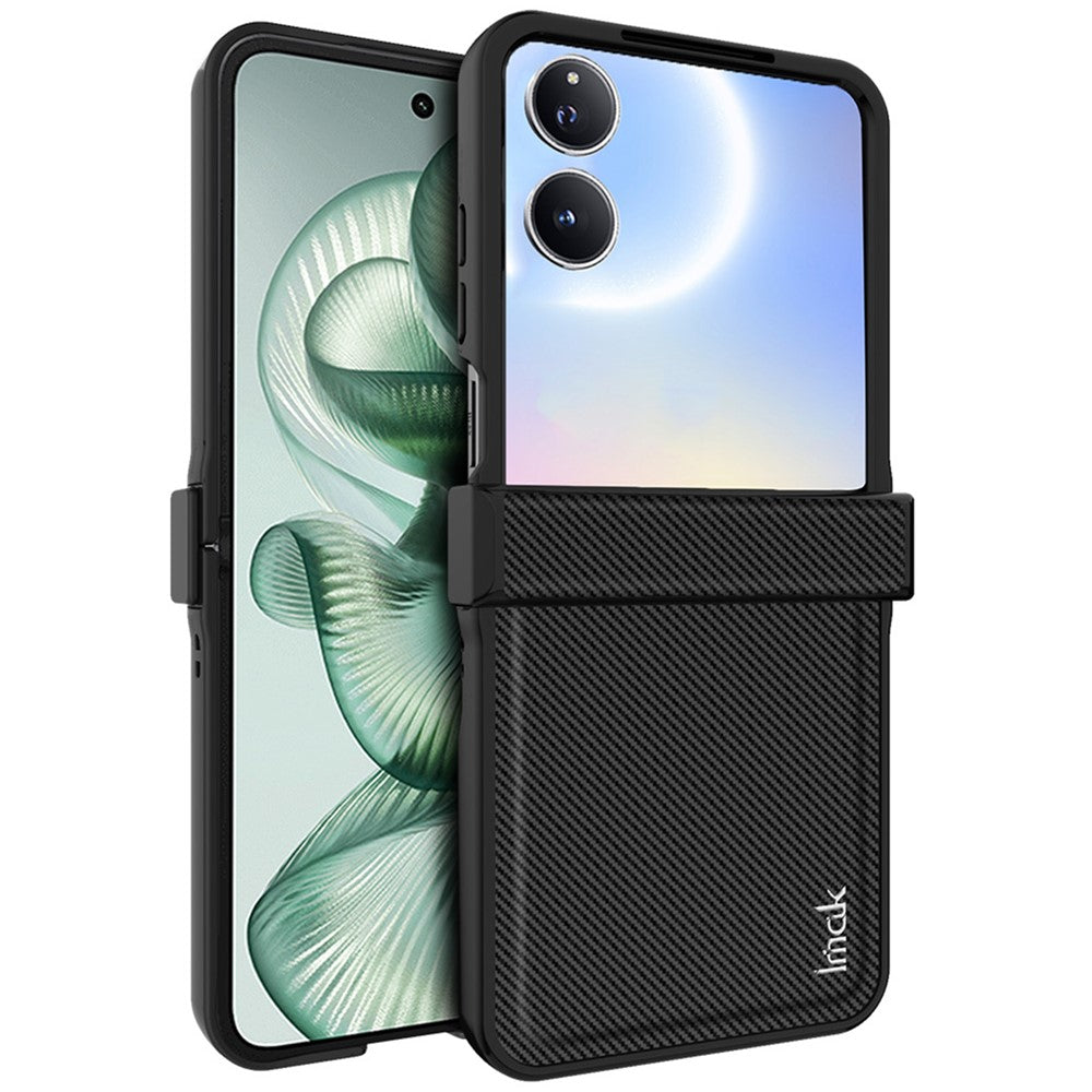 Carbon Fibre Textured Phone Case IMAK Ruiyi Series for Xiaomi Mix Flip 2