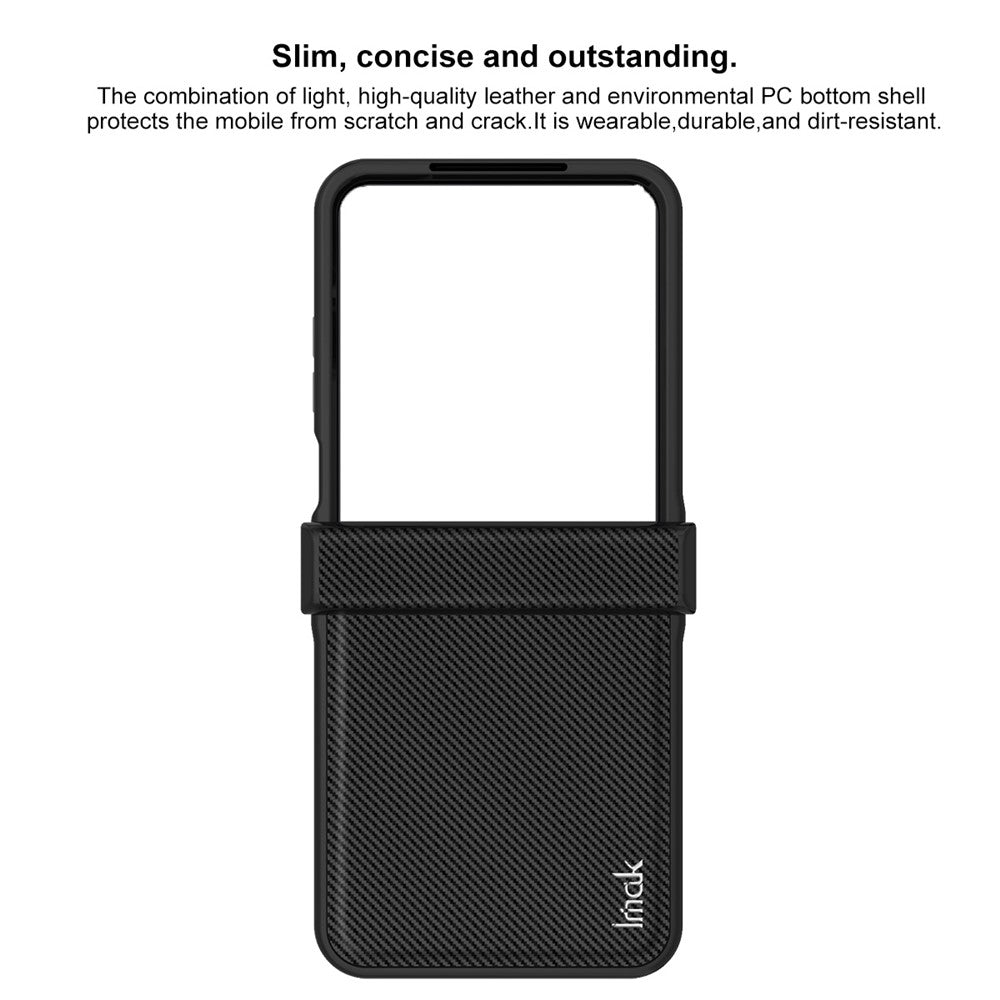 Carbon Fibre Textured Phone Case IMAK Ruiyi Series for Xiaomi Mix Flip 2