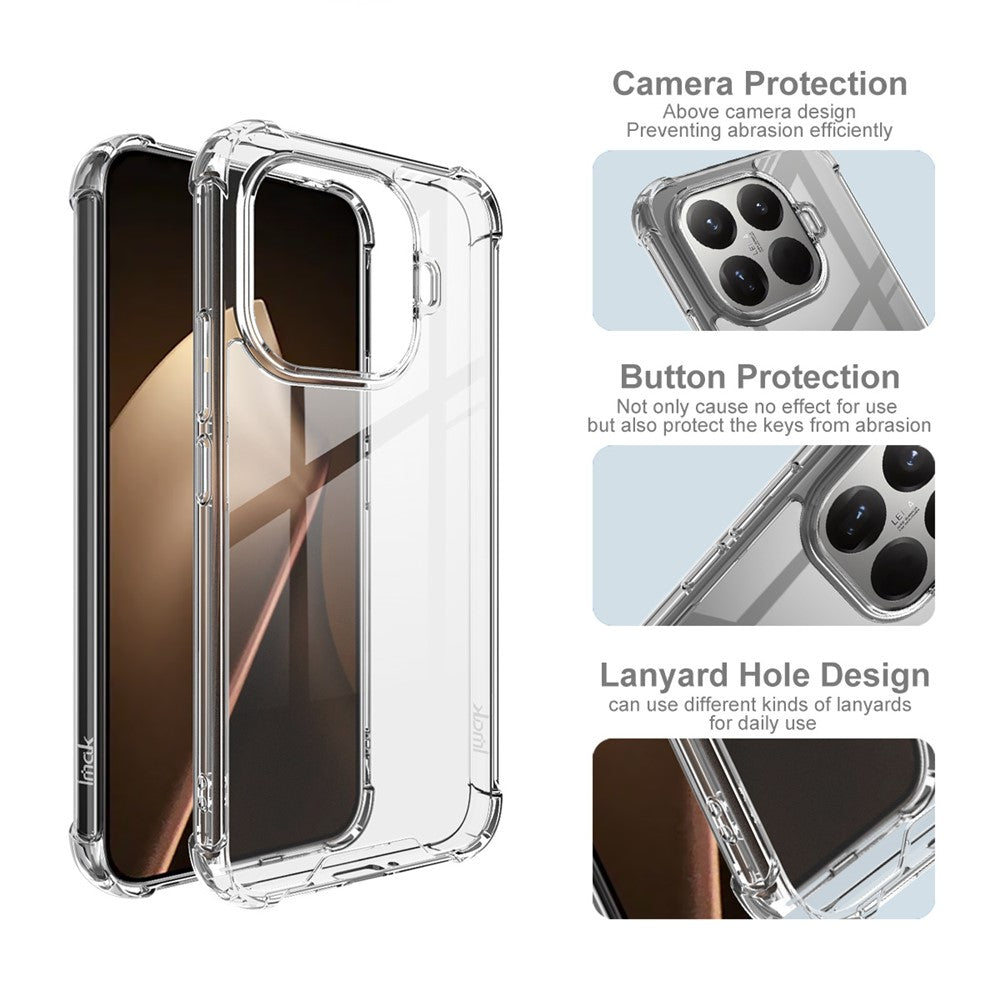 TPU+PC Shockproof Phone Case IMAK For Xiaomi 15T Pro with Airbag Corners