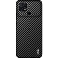 Carbon Fibre Textured PU Leather Case IMAK Ruiyi Series for Xiaomi Poco C40 4G