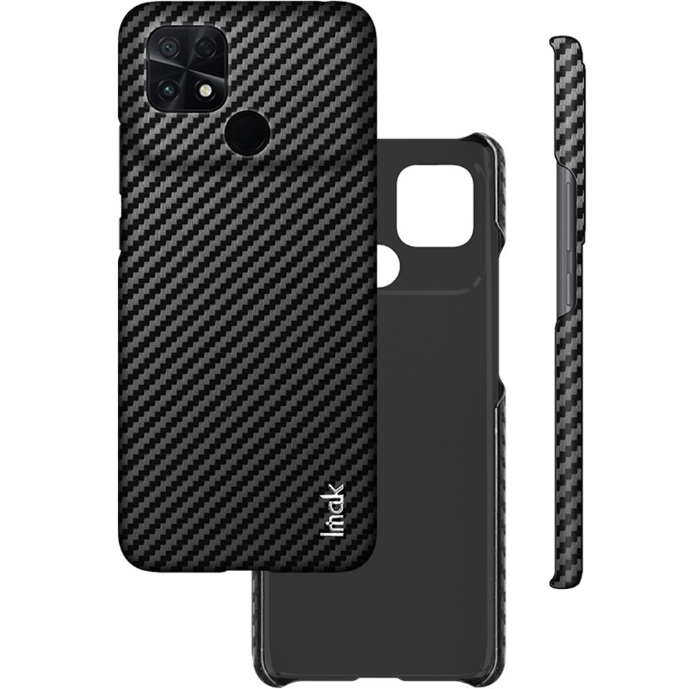 Carbon Fibre Textured PU Leather Case IMAK Ruiyi Series for Xiaomi Poco C40 4G