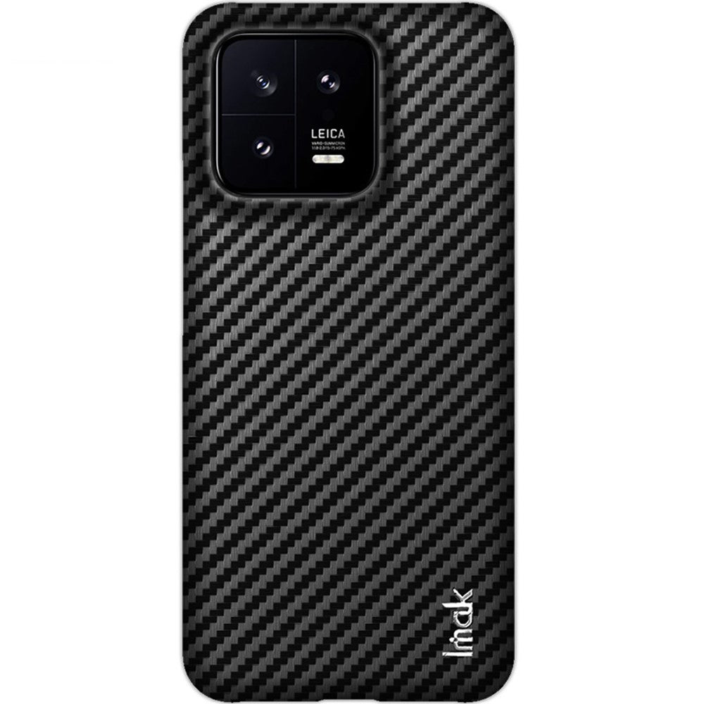 Carbon Fibre Textured PU Leather Case IMAK Ruiyi Series for Xiaomi 13 5G