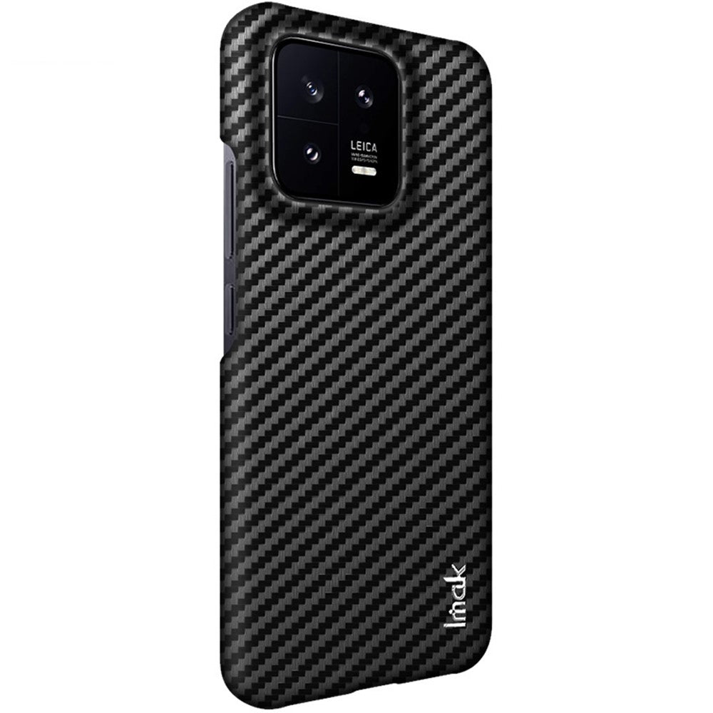 Carbon Fibre Textured PU Leather Case IMAK Ruiyi Series for Xiaomi 13 5G