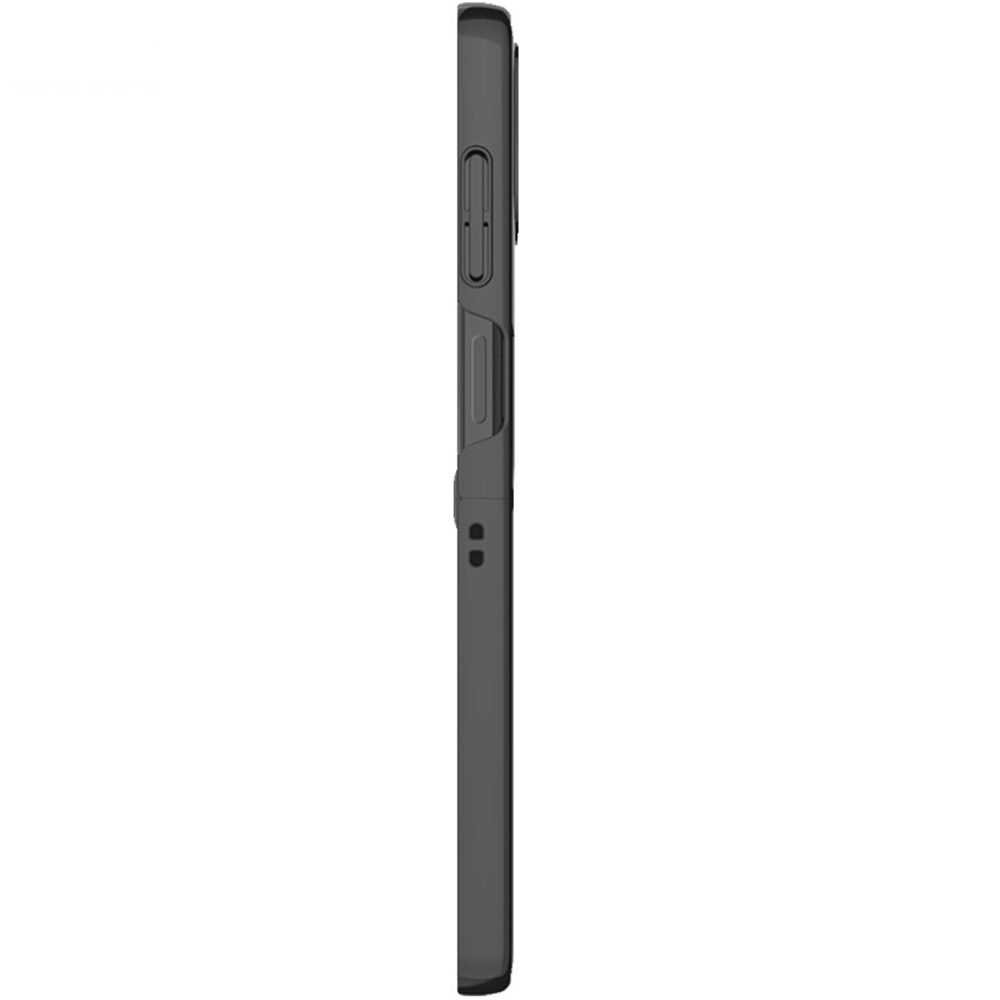 Carbon Fibre Textured PU Leather Case IMAK Ruiyi Series for Oppo Find N2 Flip 5G