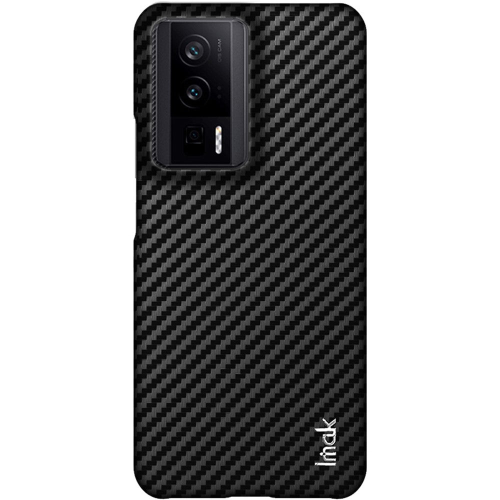 Carbon Fibre Textured PU Leather Case IMAK Ruiyi Series for Xiaomi Poco F5 Pro 5G / Redmi K60 Pro 5G / K60 5G / Poco F5 Pro 5G