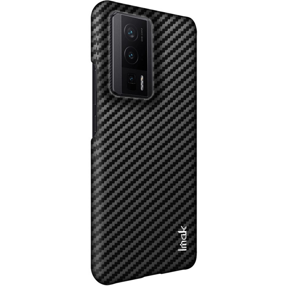 Carbon Fibre Textured PU Leather Case IMAK Ruiyi Series for Xiaomi Poco F5 Pro 5G / Redmi K60 Pro 5G / K60 5G / Poco F5 Pro 5G