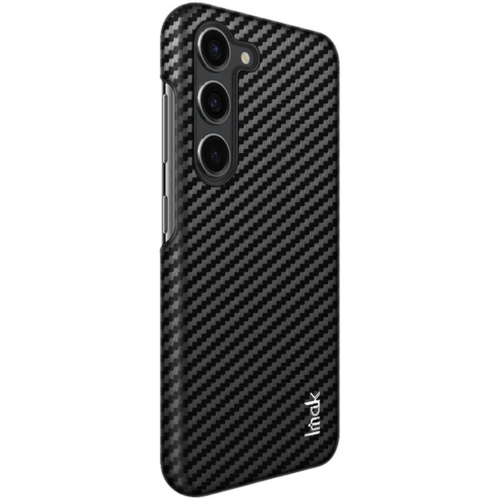 PC+PU Leather Phone Case with Carbon Fiber Texture IMAK Ruiyi Series for Samsung Galaxy S23