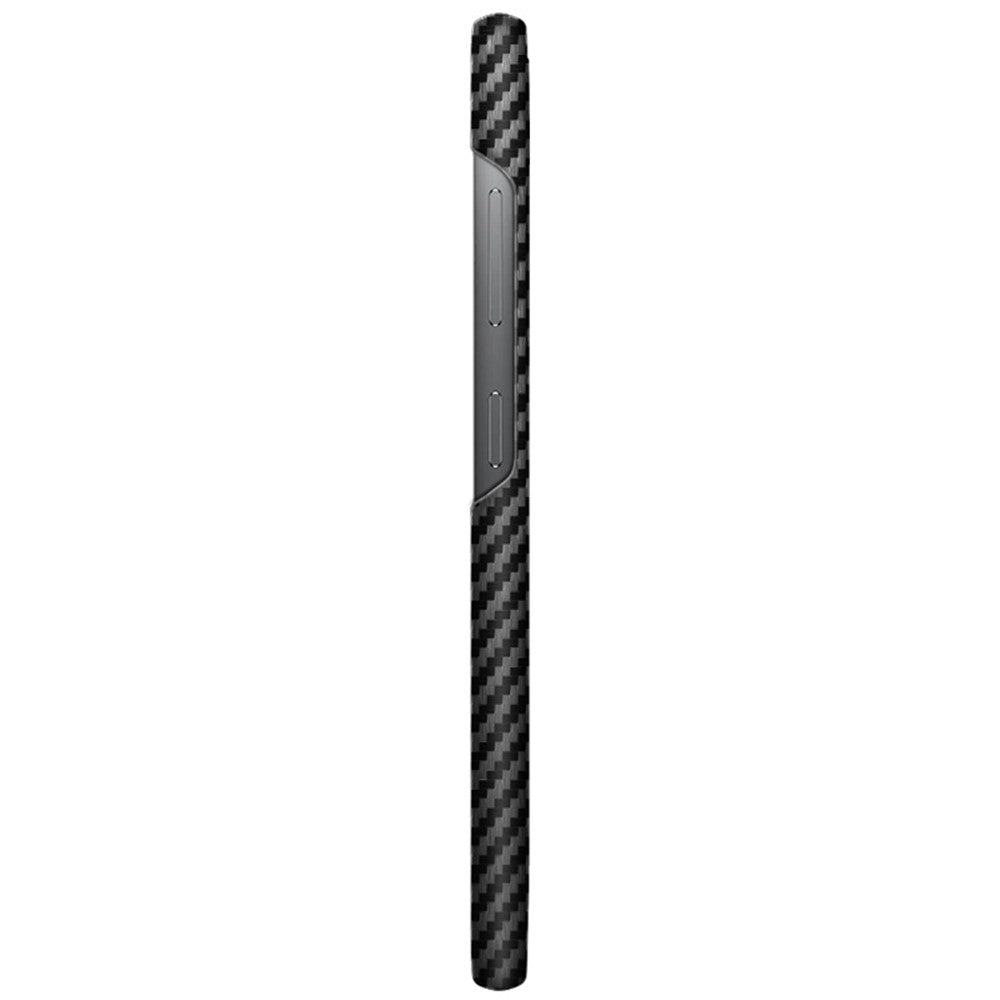 PC+PU Leather Phone Case with Carbon Fiber Texture IMAK Ruiyi Series for Samsung Galaxy S23
