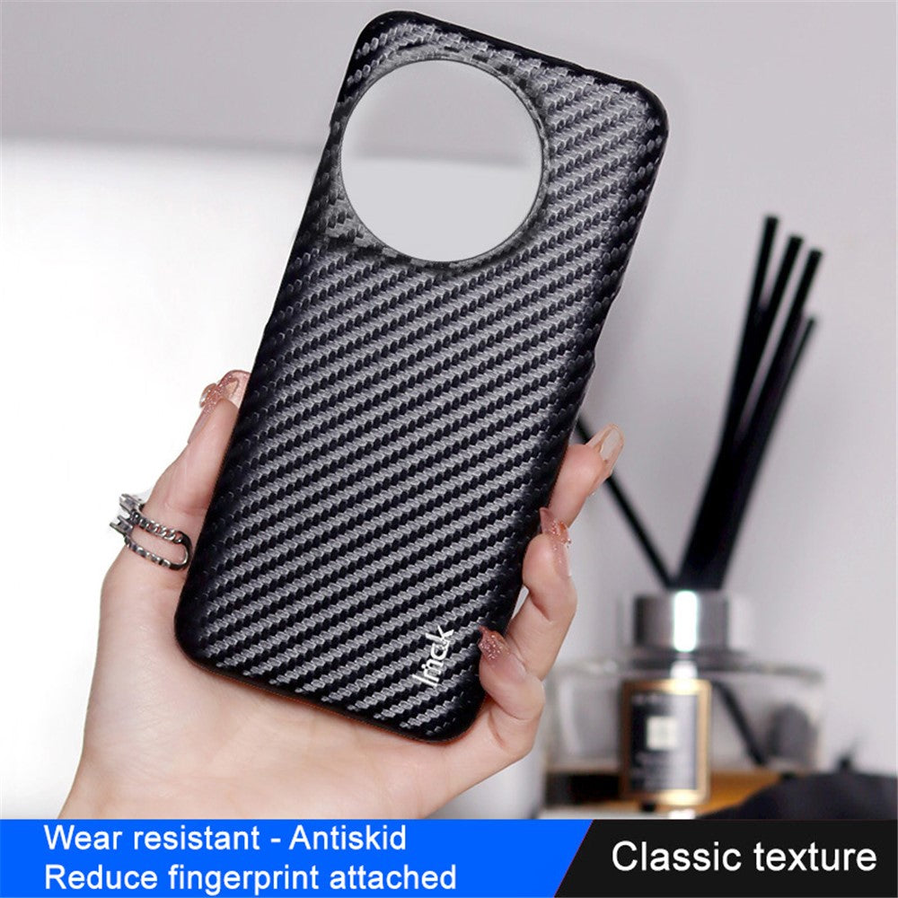 Carbon Fibre Textured PU Leather Case IMAK Ruiyi Series for OnePlus 11 5G