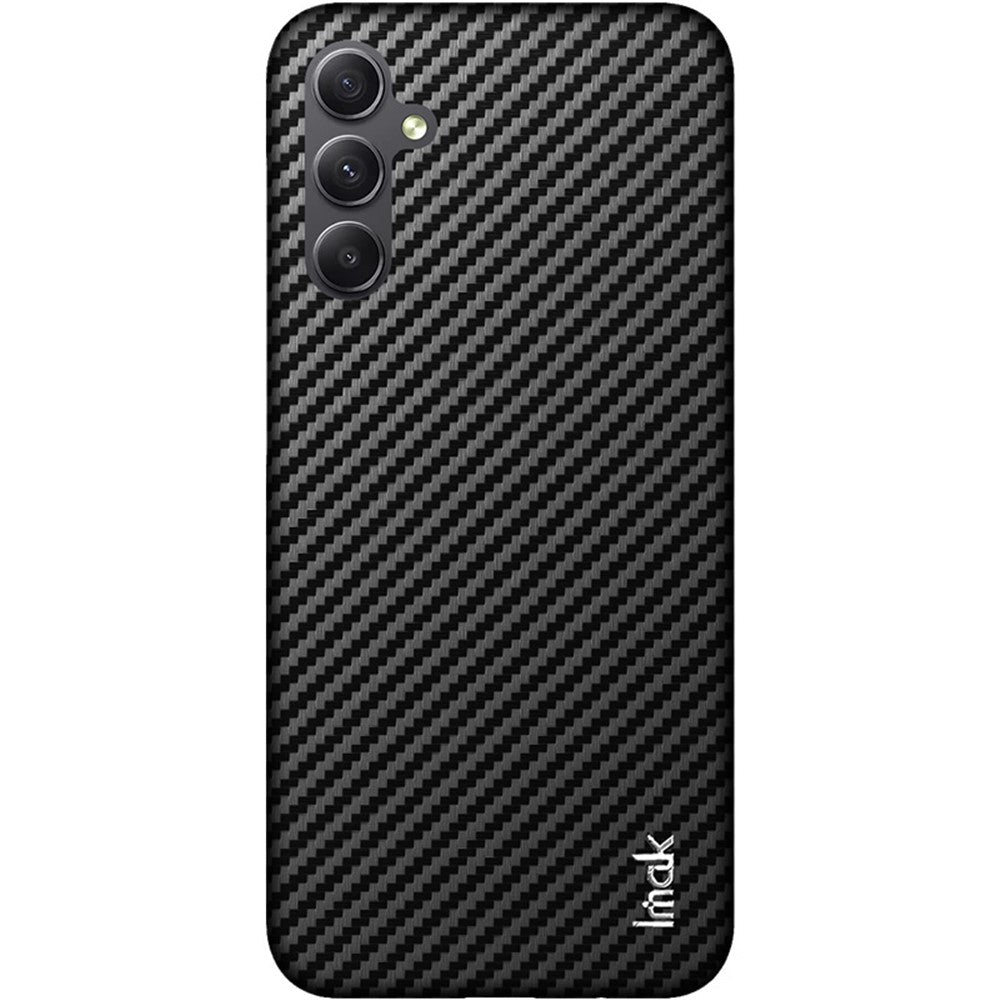 PC+PU Leather Phone Case with Carbon Fiber Texture IMAK Ruiyi Series for Samsung Galaxy A34 5G
