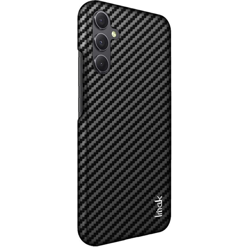 PC+PU Leather Phone Case with Carbon Fiber Texture IMAK Ruiyi Series for Samsung Galaxy A34 5G