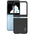 PC+PU Leather Phone Case with Carbon Fibre Texture Effect IMAK Ruiyi Series for Motorola Razr 40 Ultra 5G