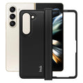PC+PU Leather Phone Case with Carbon Fiber Texture IMAK Ruiyi Series for Samsung Galaxy Z Fold5 5G
