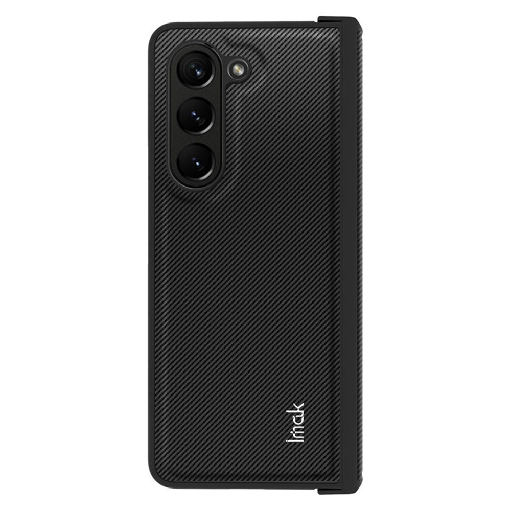 PC+PU Leather Phone Case with Carbon Fiber Texture IMAK Ruiyi Series for Samsung Galaxy Z Fold5 5G