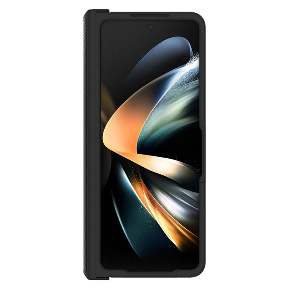 PC+PU Leather Phone Case with Carbon Fiber Texture IMAK Ruiyi Series for Samsung Galaxy Z Fold5 5G