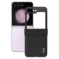 PC+PU Leather Phone Case with Carbon Fiber Texture IMAK Ruiyi Series for Samsung Galaxy Z Flip5 5G
