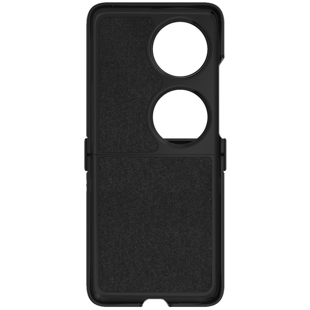 High Quality PC+PU Leather Phone Case with Carbon Texture IMAK Ruiyi Series for Huawei Pocket 2