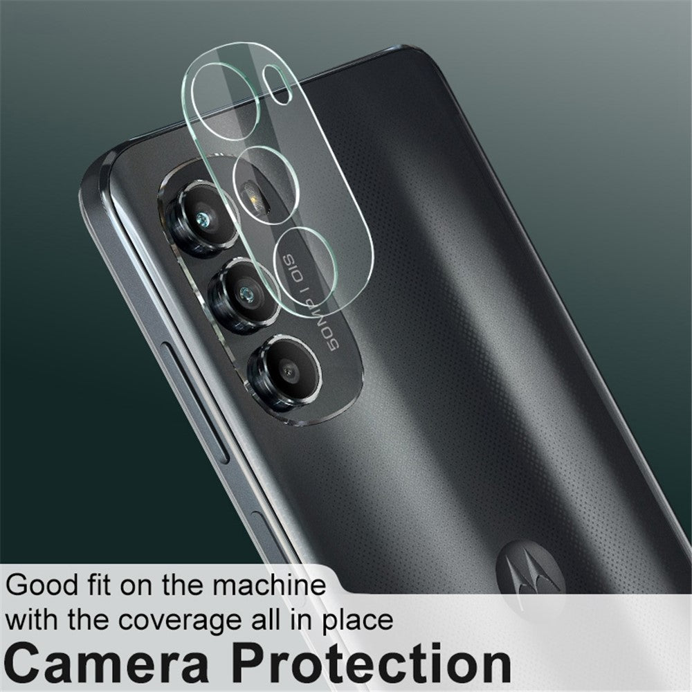 Tempered Glass Camera Lens Protector with Acrylic Lens Cap IMAK For Motorola Moto G82 5G