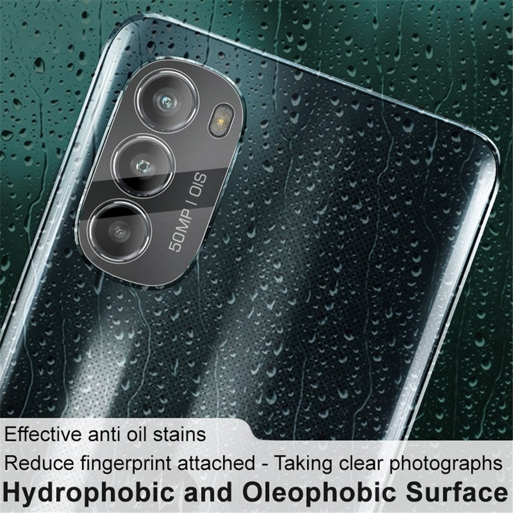 Tempered Glass Camera Lens Protector with Acrylic Lens Cap IMAK For Motorola Moto G82 5G