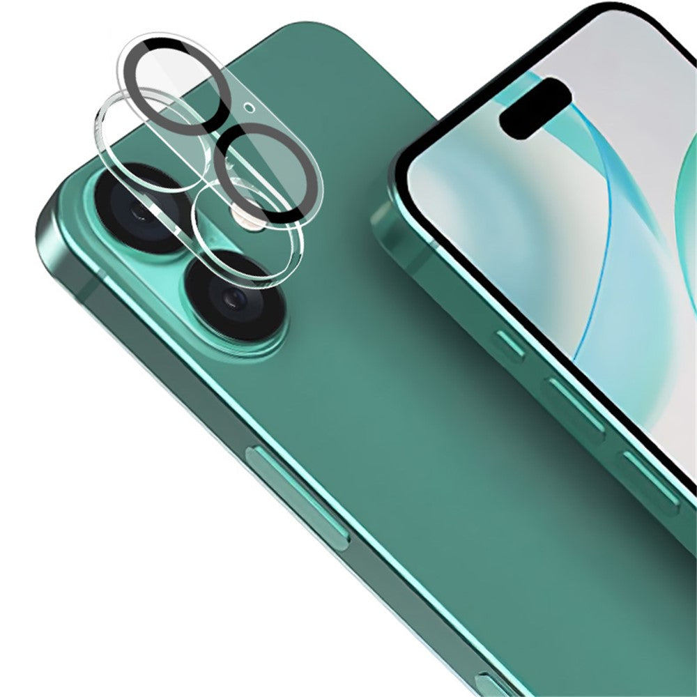 Tempered Glass HD Camera Lens Film + Acrylic Lens Cap IMAK For iPhone 16 / 16 Plus