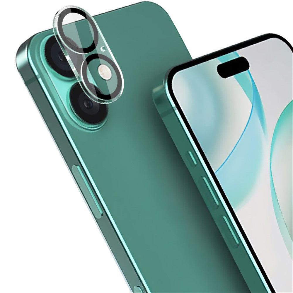 Tempered Glass HD Camera Lens Film + Acrylic Lens Cap IMAK For iPhone 16 / 16 Plus