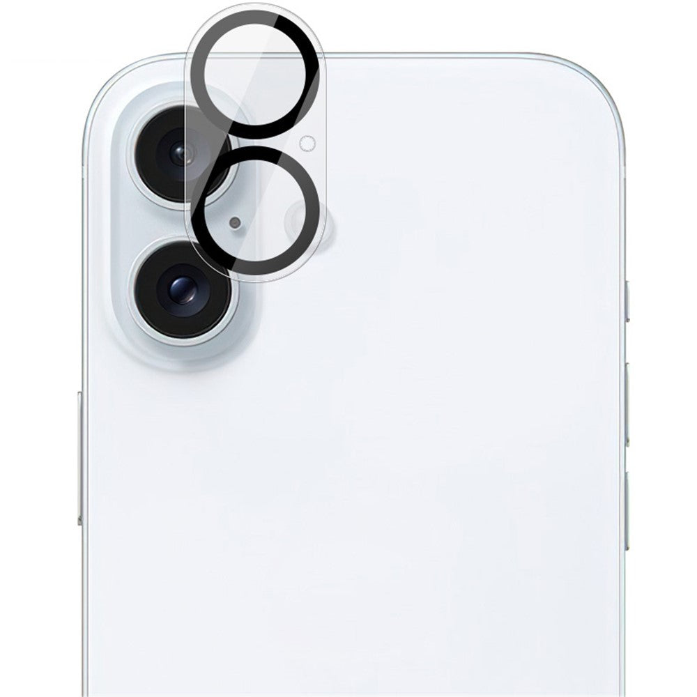 Tempered Glass HD Camera Lens Film + Acrylic Lens Cap IMAK For iPhone 16 / 16 Plus