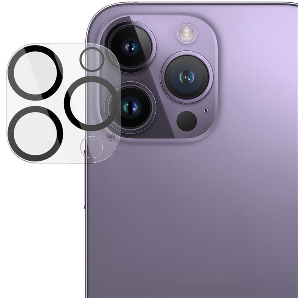 Tempered Glass Camera Lens Film+Acrylic Lens Cap IMAK For iPhone 16 Pro / 16 Pro Max