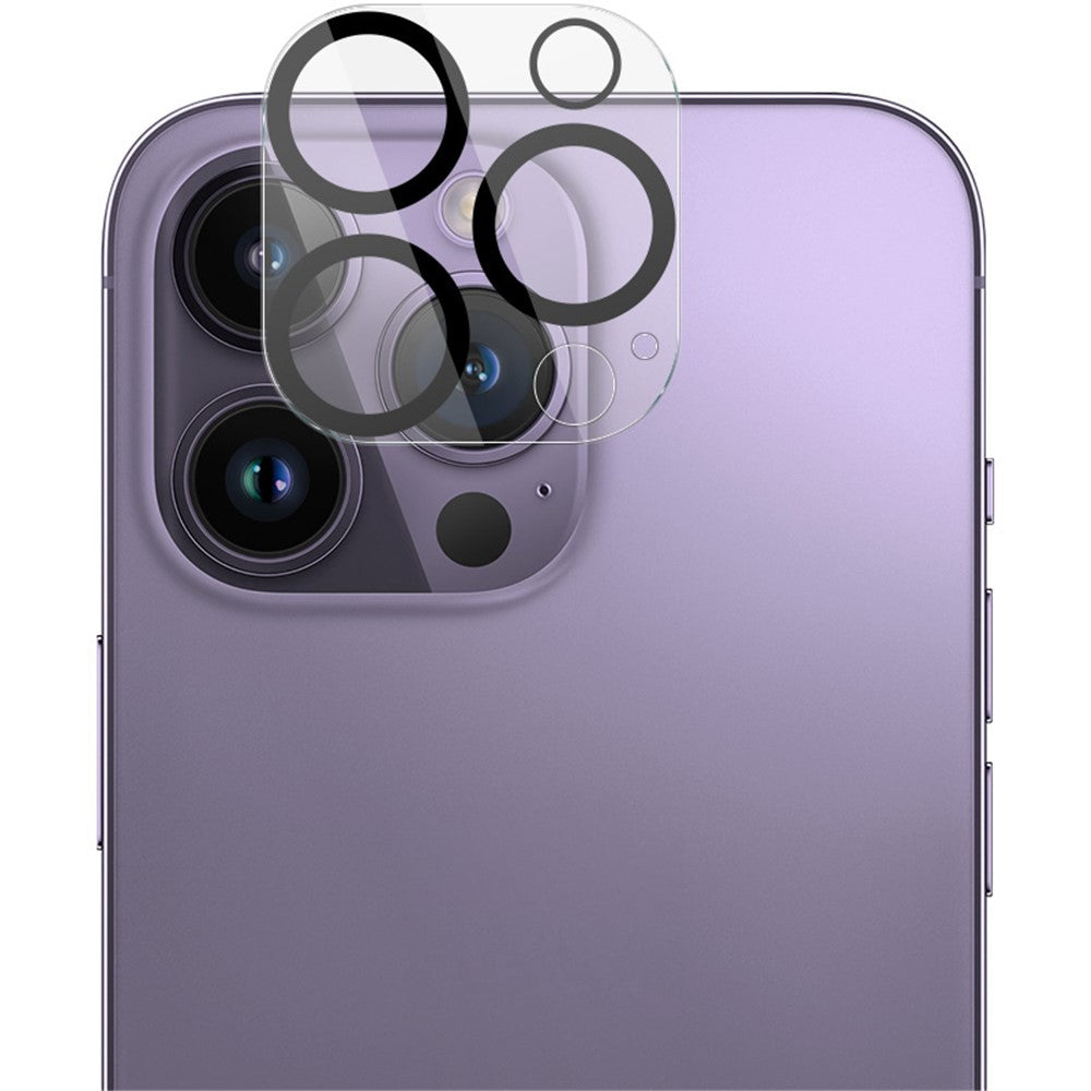 Tempered Glass HD Camera Lens Film + Acrylic Lens Cap IMAK For iPhone 16 Pro / 16 Pro Max