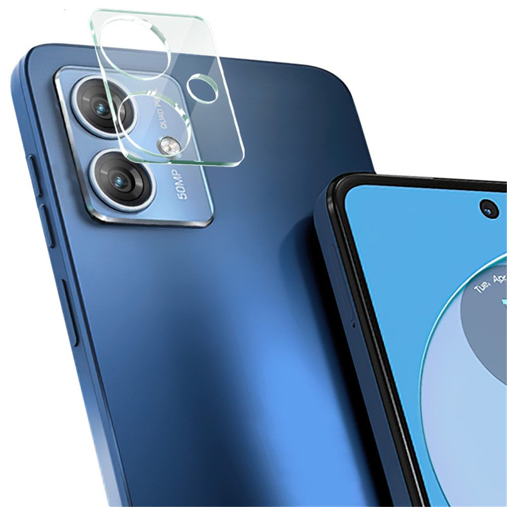 Tempered Glass Camera Lens Protector with Acrylic Lens Cap IMAK For Motorola Moto G64 5G