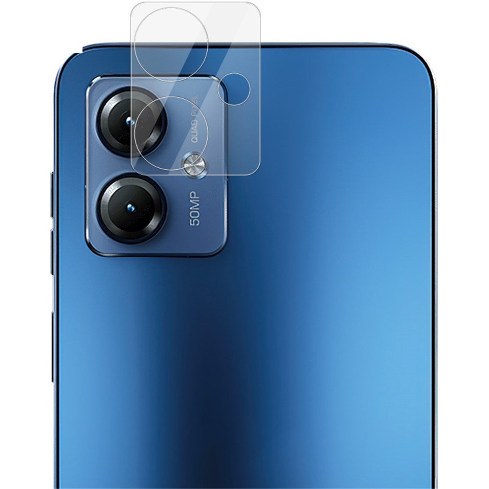 Tempered Glass Camera Lens Protector with Acrylic Lens Cap IMAK For Motorola Moto G64 5G