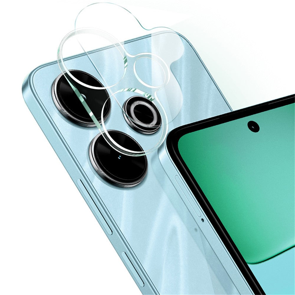 Tempered Glass Camera Lens Film+Acrylic Lens Cap IMAK For Xiaomi Redmi 13 5G / 13 4G / Note 13R 5G / Poco M6 4G