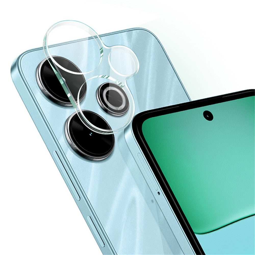 Tempered Glass Camera Lens Film+Acrylic Lens Cap IMAK For Xiaomi Redmi 13 5G / 13 4G / Note 13R 5G / Poco M6 4G