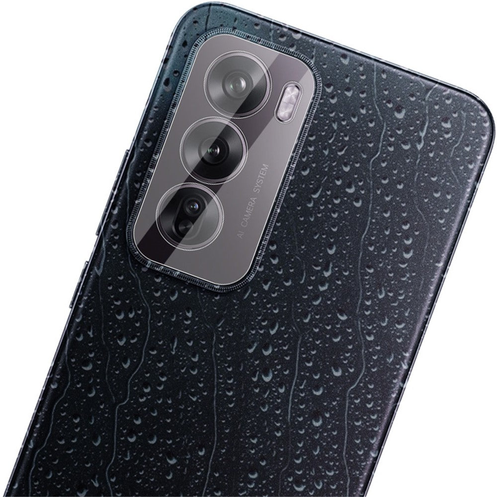 Tempered Glass Camera Lens Film+Acrylic Lens Cap IMAK For Oppo Reno12 5G (Global) / Reno12 Pro 5G (Global)