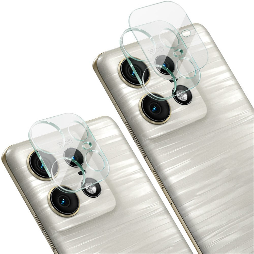 IMAK For Motorola Edge 50 Pro 5G Camera Lens Protector Tempered Glass Film+Acrylic Lens Cap