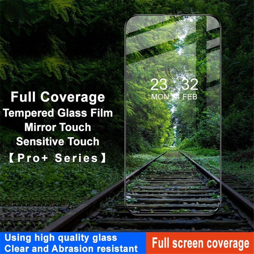 Full Coverage Tempered Glass Screen Protector IMAK Pro+ Series For iPhone 16 Plus