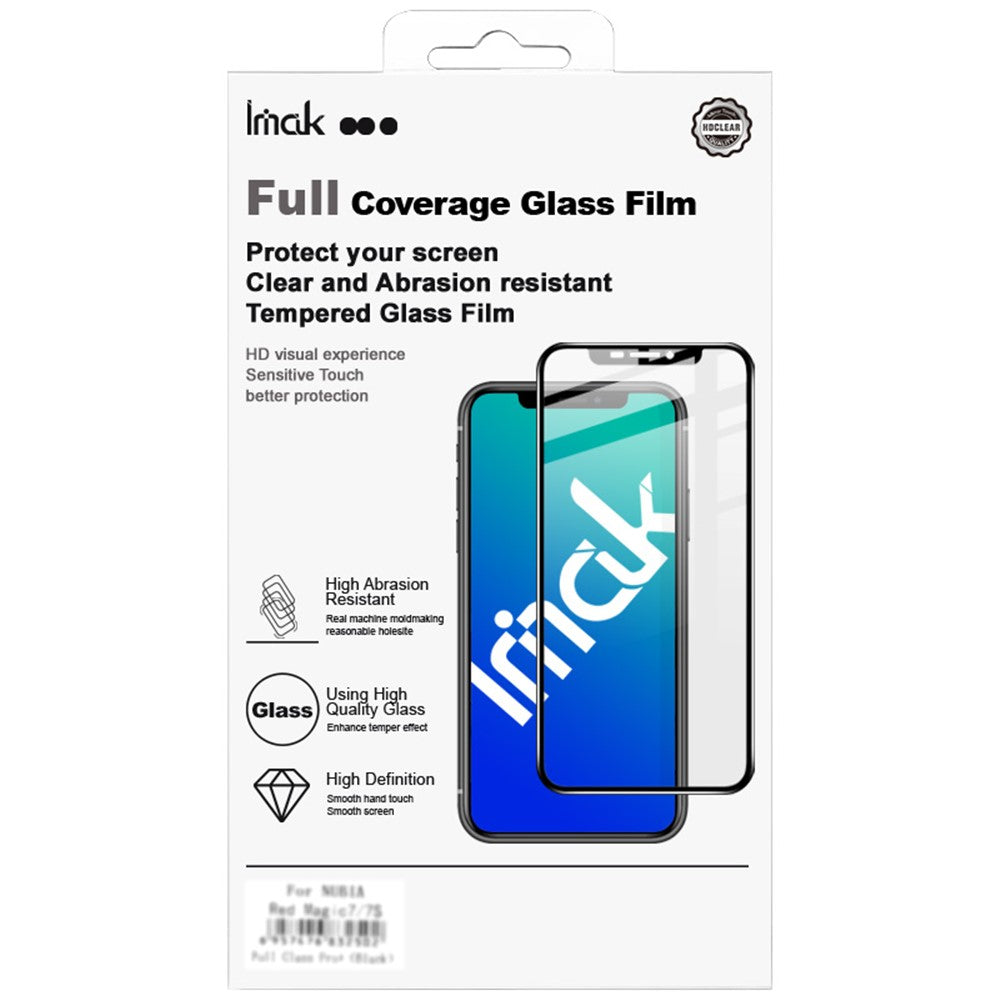 Full Coverage Tempered Glass Screen Protector IMAK Pro+ Series For iPhone 16 Full