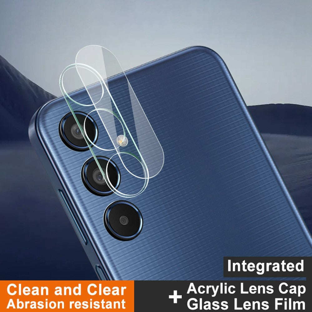 Tempered Glass Camera Lens Film+Acrylic Lens Cap IMAK For Samsung Galaxy M35 5G