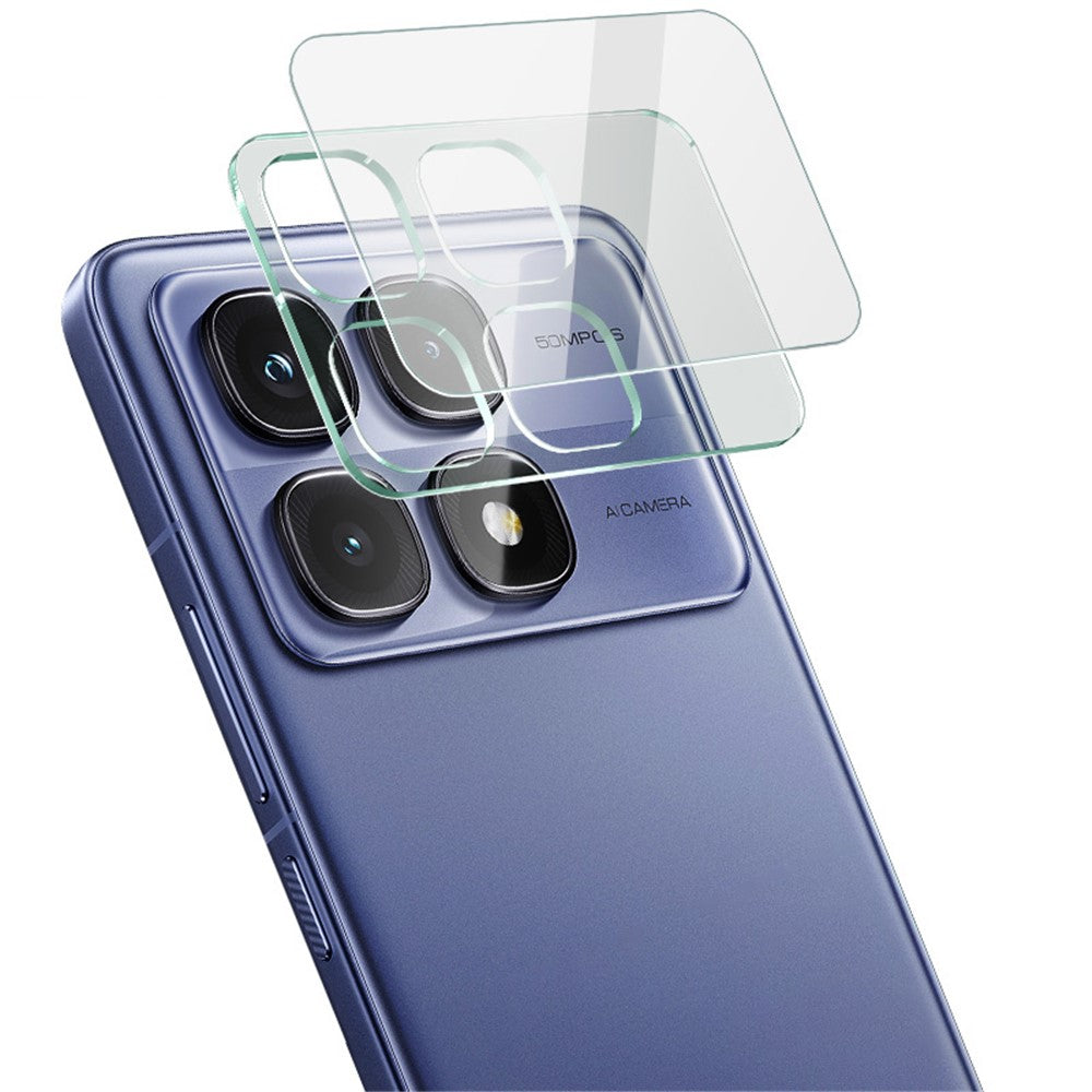 Tempered Glass Camera Lens Film+Acrylic Lens Cap IMAK For Xiaomi Redmi K70 Ultra