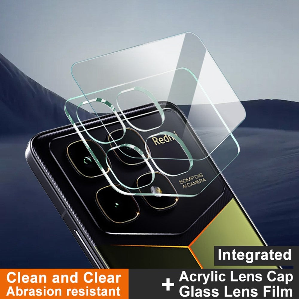 Tempered Glass Camera Lens Protector + Acrylic Lens Cap IMAK For Xiaomi Redmi K70 Ultra Champion Edition