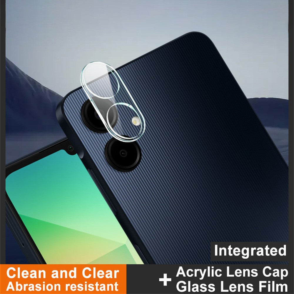 IMAK For Samsung Galaxy A06 4G Tempered Glass Camera Lens Protector + Acrylic Lens Cap