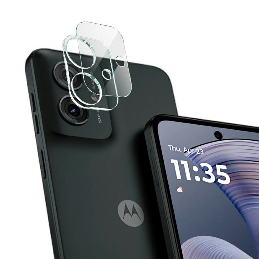 Tempered Glass Camera Lens Protector with Acrylic Lens Cap IMAK For Motorola Moto G55 5G