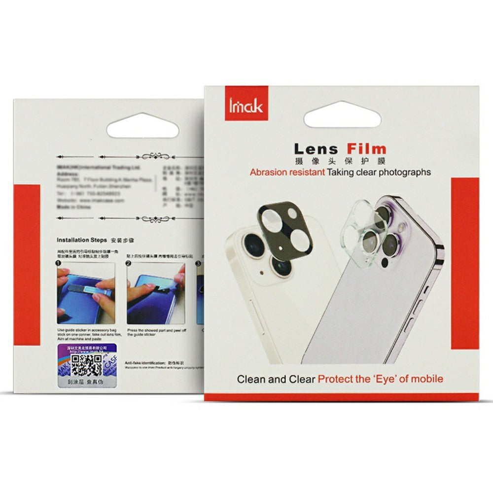 IMAK For Samsung Galaxy S25 Tempered Glass Camera Lens Protector + Acrylic Lens Cap