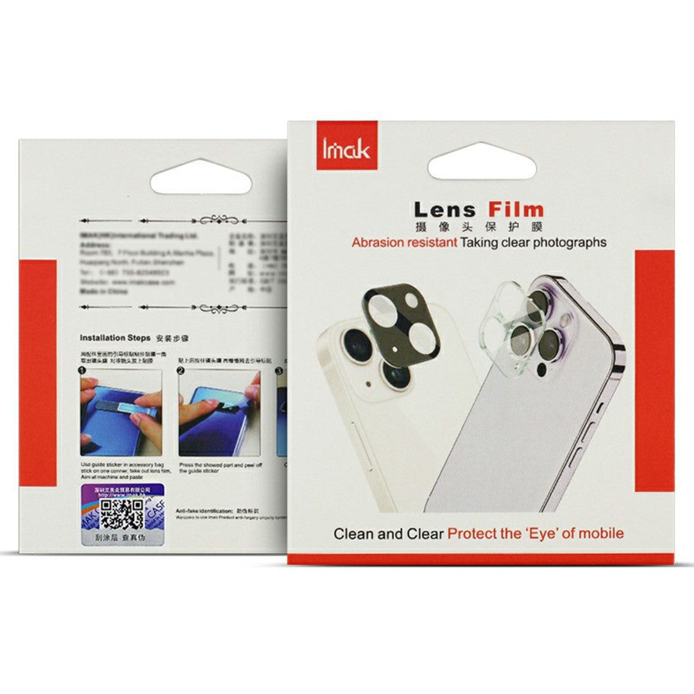 IMAK For Samsung Galaxy S25 Ultra Tempered Glass Camera Lens Protector + Acrylic Lens Cap