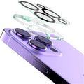 Tempered Glass HD Camera Lens Film + Acrylic Lens Cap IMAK for iPhone 14 Pro / 14 Pro Max