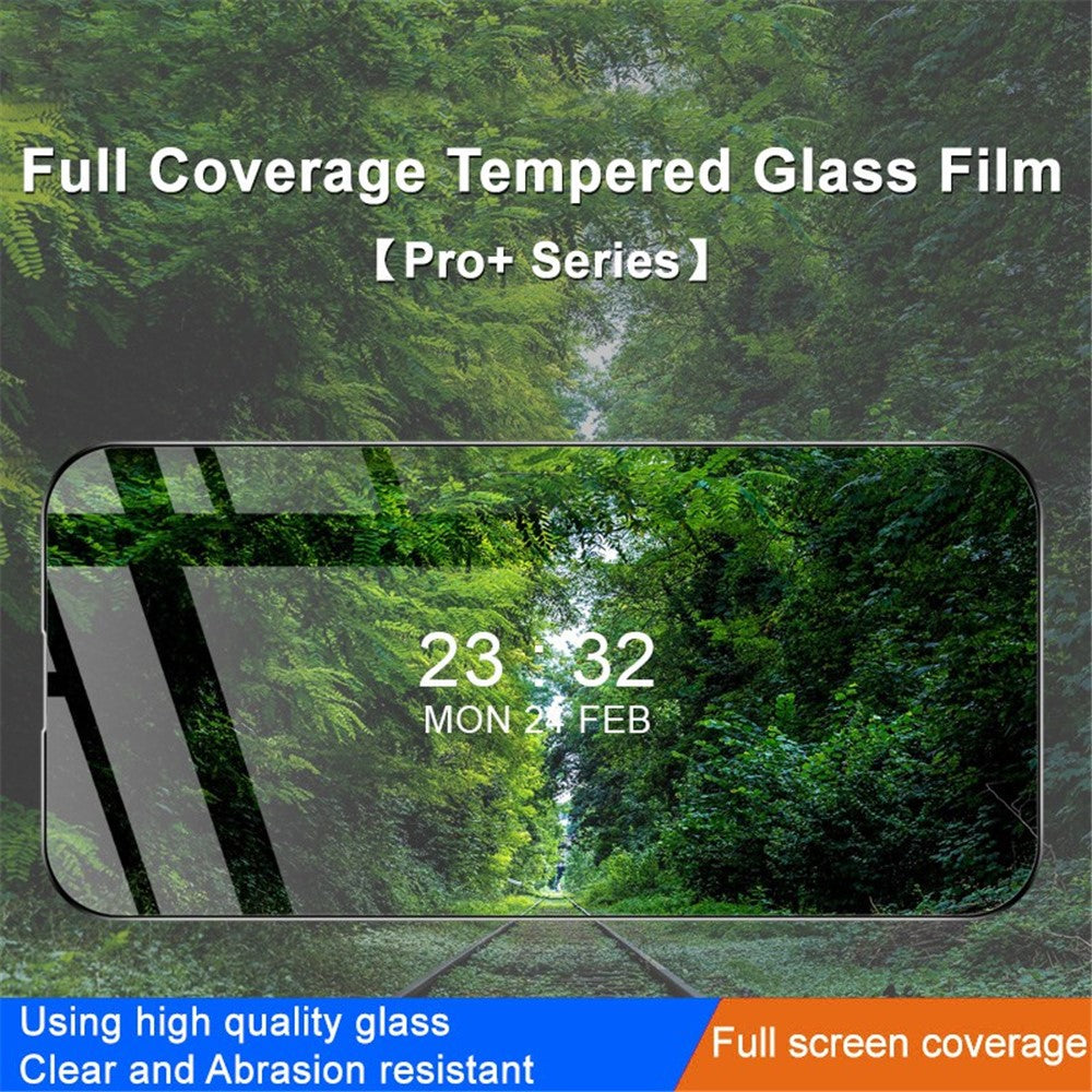 Full Coverage Tempered Glass Screen Protector IMAK Pro+ Series for iPhone 14 Pro Max