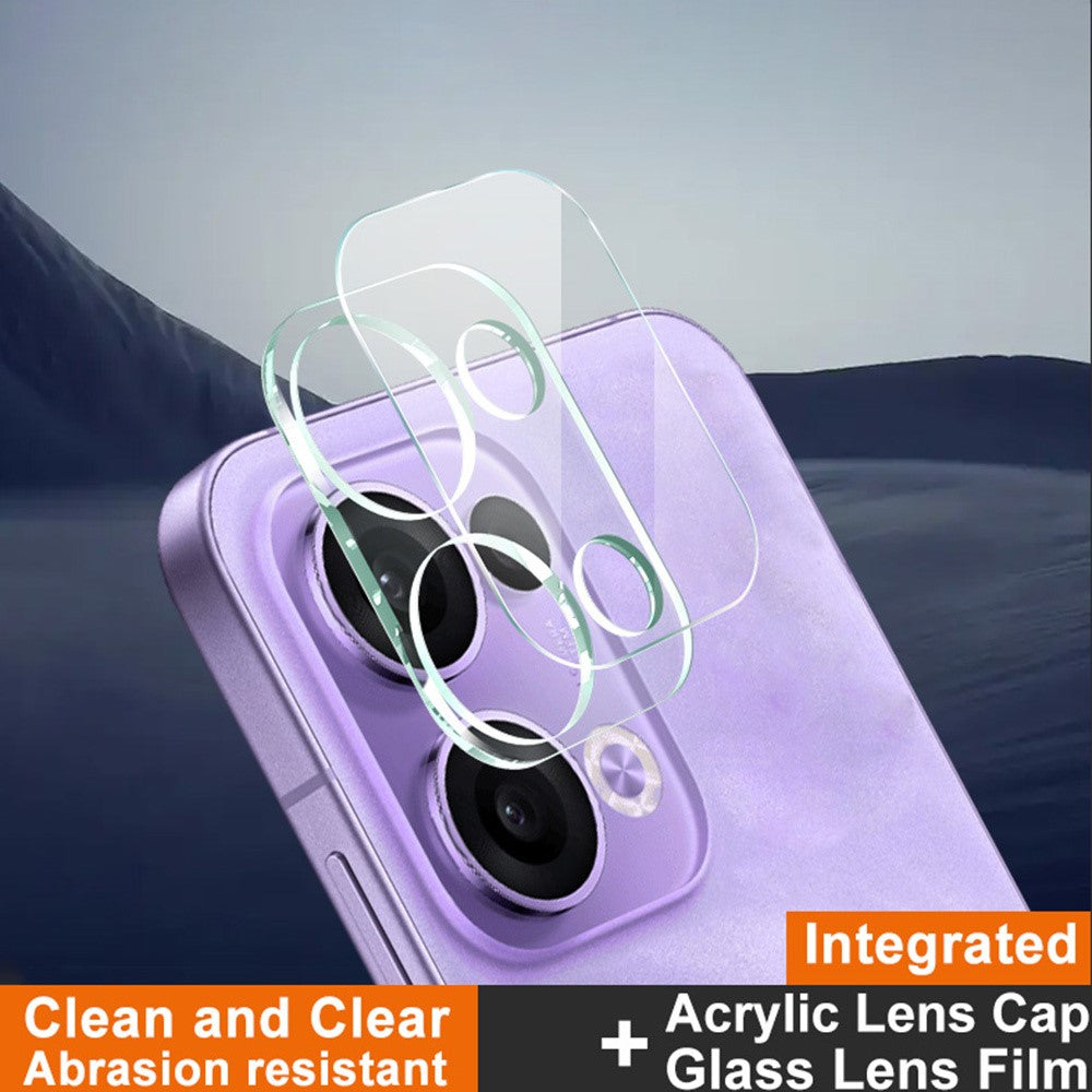 Tempered Glass Camera Lens Film+Acrylic Lens Cap IMAK For Oppo Reno13 5G (Global)