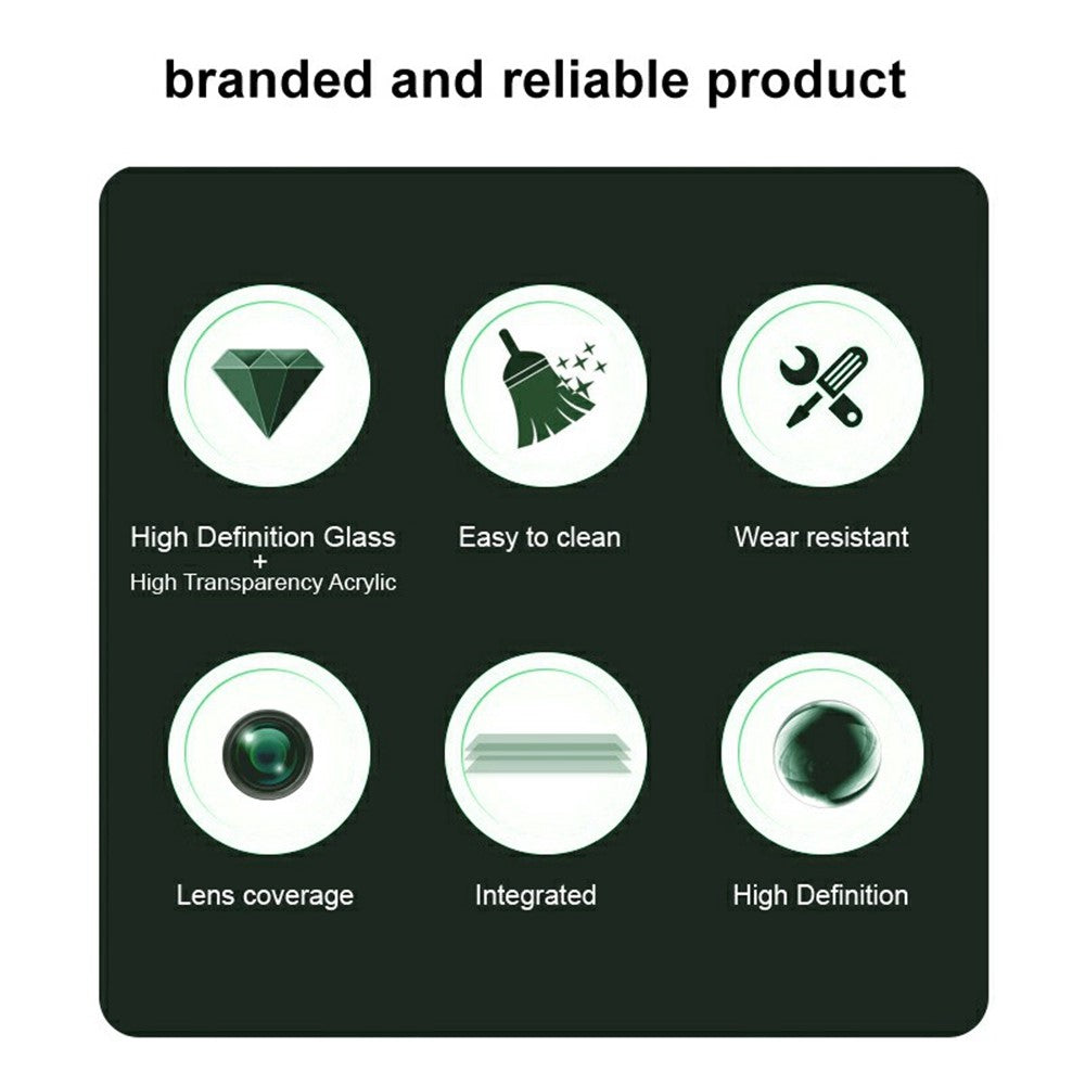 Tempered Glass Camera Lens Film+Acrylic Lens Cap IMAK For Oppo Reno13 F 5G (Reno 13 FS 5G) / 4G