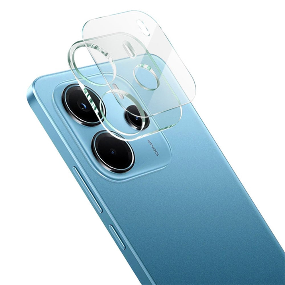 Tempered Glass Camera Lens Protector + Acrylic Lens Cap IMAK For Xiaomi Redmi Note 14 4G (163.25mm)