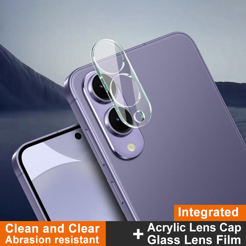 IMAK For Samsung Galaxy S25 Edge Tempered Glass Camera Lens Protector + Acrylic Lens Cap