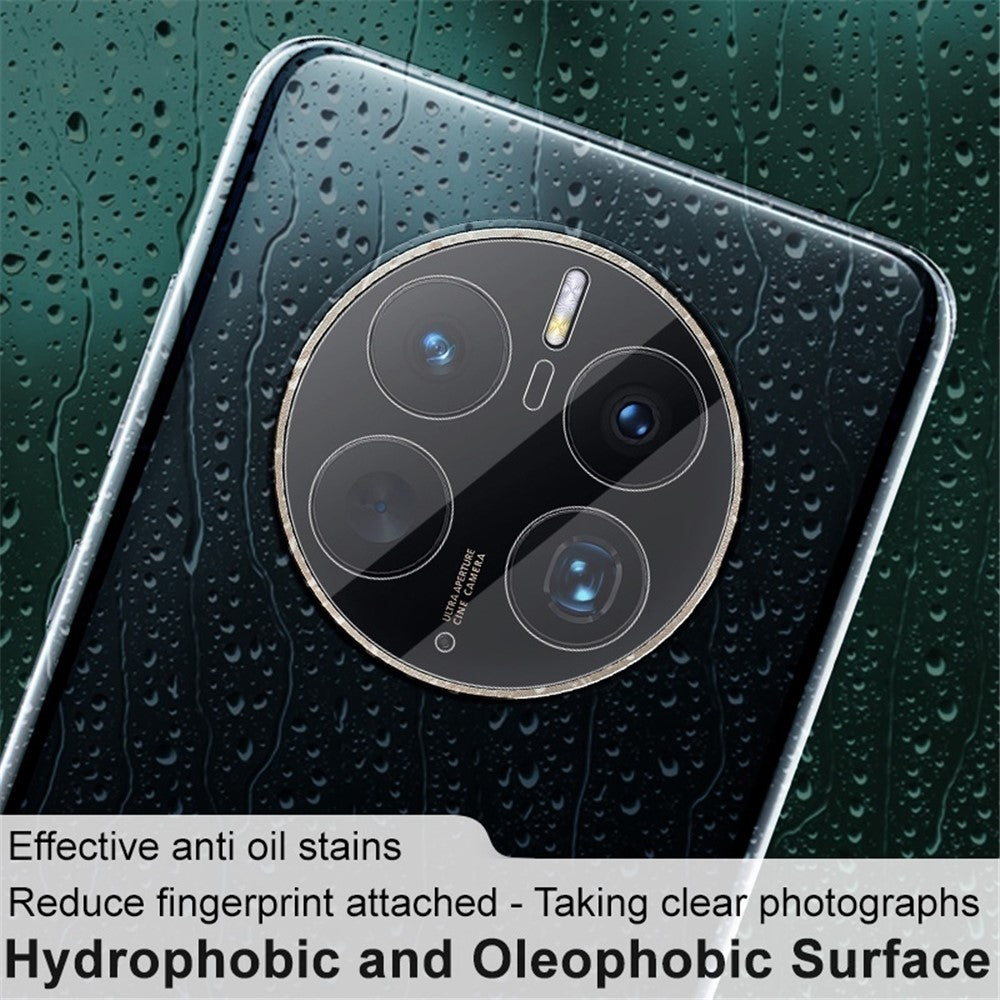 IMAK For Huawei Mate 50 Pro 4G Camera Lens Protector HD Tempered Glass Camera Lens Film + Acrylic Lens Cap
